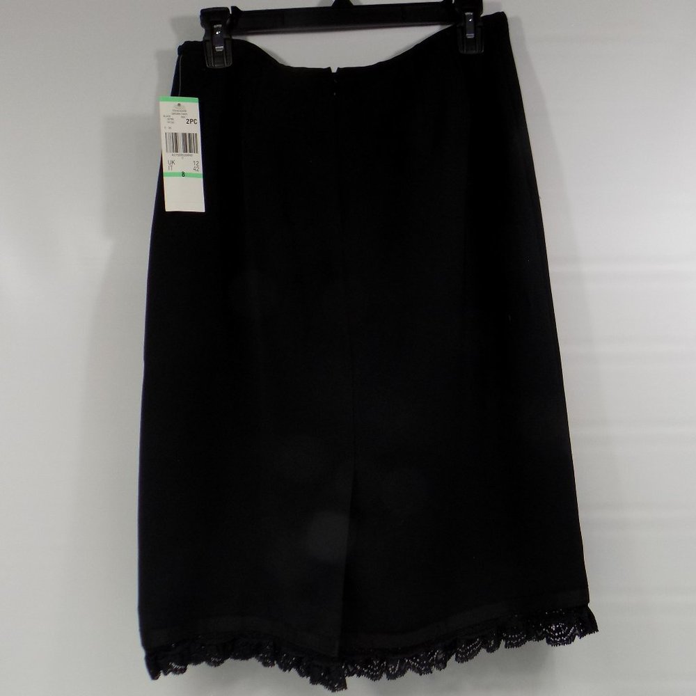 Nipon Boutique "Garden Oasis" 2-Piece Business Suit Black Size 8 NWT - Picture 12 of 16